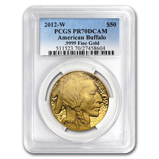 2012-W 1 oz Proof Gold Buffalo PR-70 PCGS 2012-W 1 oz Proof Gold Buffalo PR-70 PCGS